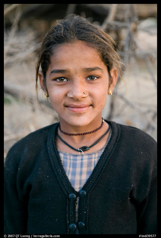 Young villager. Khajuraho, Madhya Pradesh, India