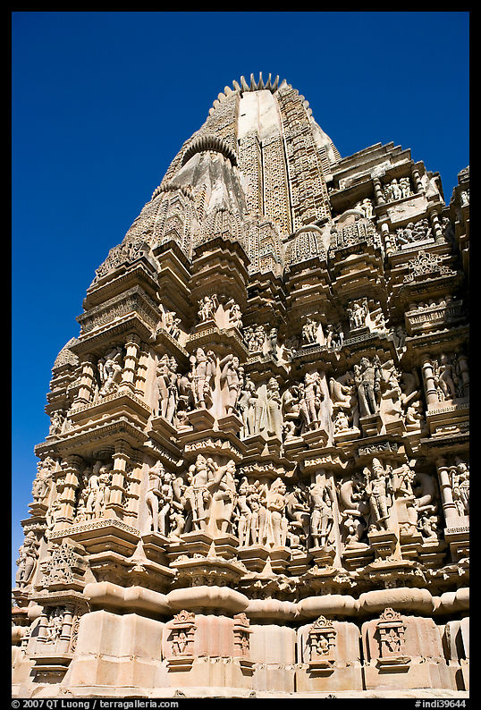 Back of  Devi Jagadamba temple. Khajuraho, Madhya Pradesh, India