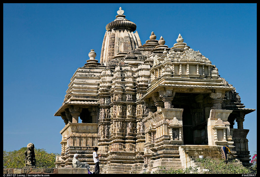 Front of Devi Jagadamba temple. Khajuraho, Madhya Pradesh, India