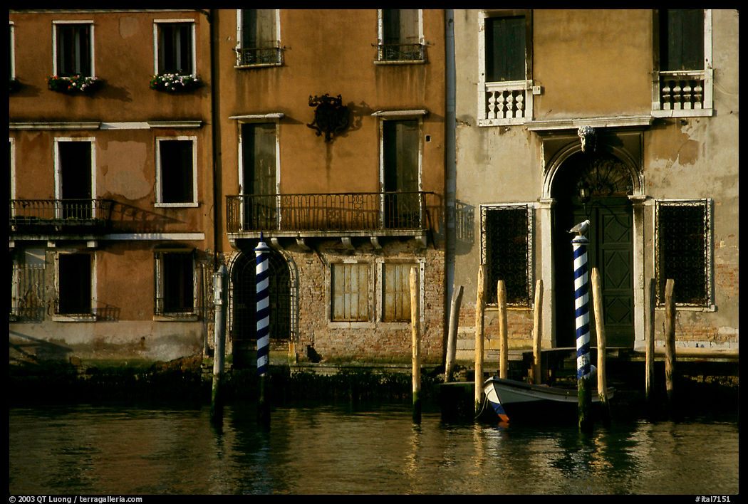 Facade along the Grand Canal. Venice, Veneto, Italy