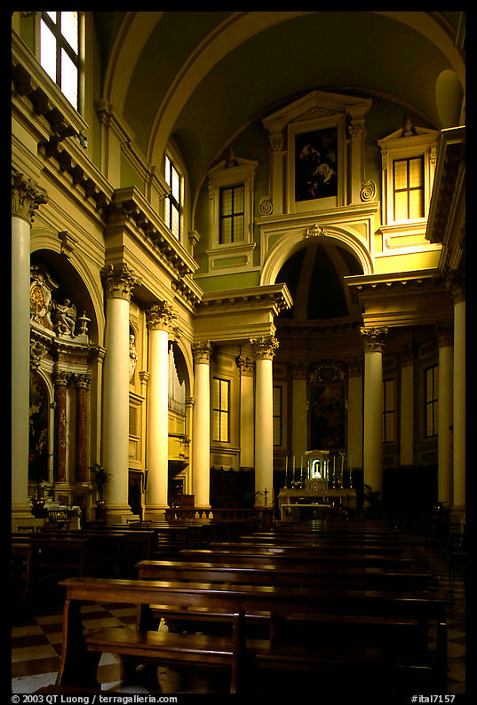 Church interior. Veneto, Italy