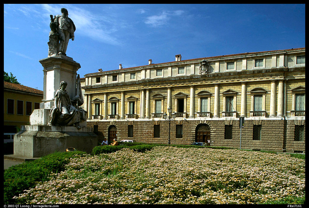 Palazzo Porto-Breganze on Piazza Castello. Veneto, Italy