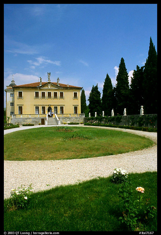 Villa Valmarana 'ai Nani' designed by Paladio. Veneto, Italy