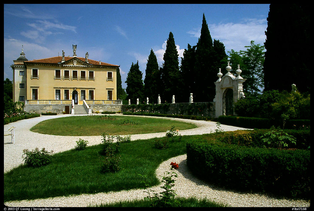 Villa Valmarana 'ai Nani' designed by Paladio. Veneto, Italy