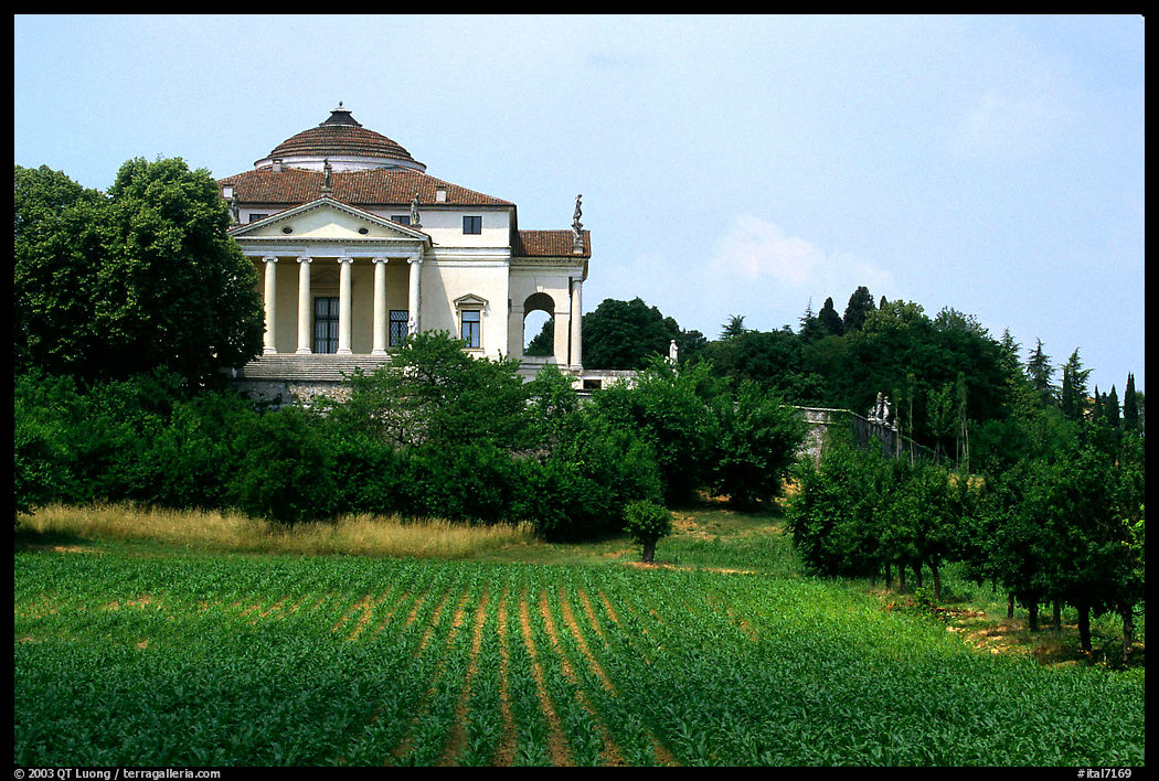 Villa Capra 'La Rotonda' a classic design by Paladio. Veneto, Italy