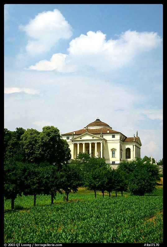 Villa Capra 'La Rotonda' a classic design by Paladio. Veneto, Italy