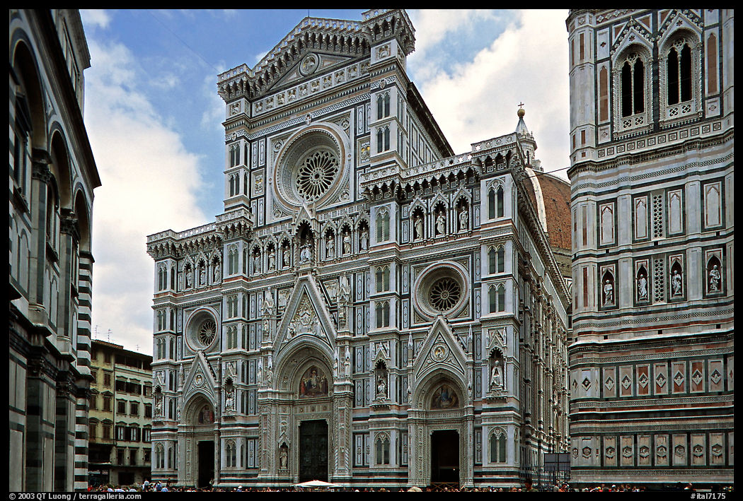 Facade of the Duomo. Florence, Tuscany, Italy