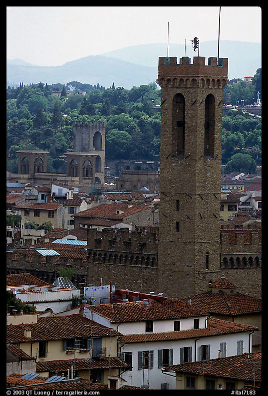 Bell tower, palazzo Vecchio. Florence, Tuscany, Italy
