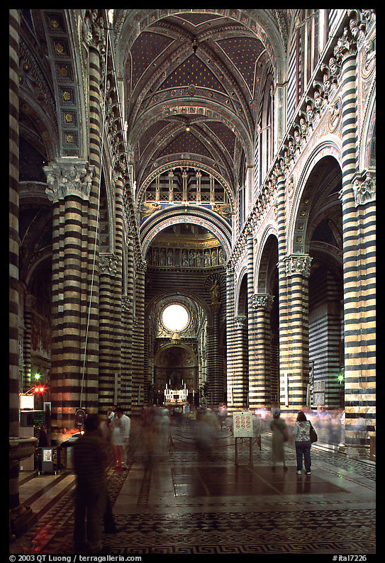 Interior of the Duomo. Siena, Tuscany, Italy