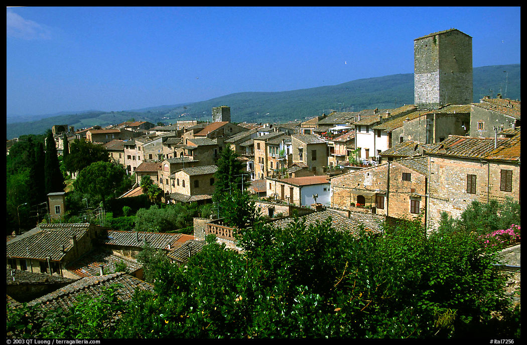 View of the town. San Gimignano, Tuscany, Italy