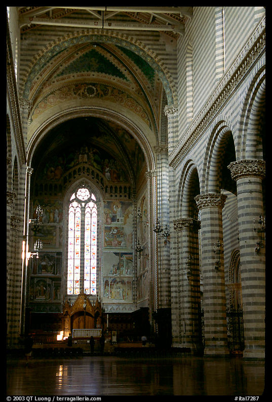 Interior of the Duomo. Orvieto, Umbria