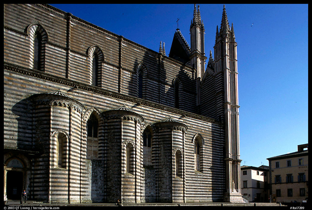 Side view of the Duomo. Orvieto, Umbria