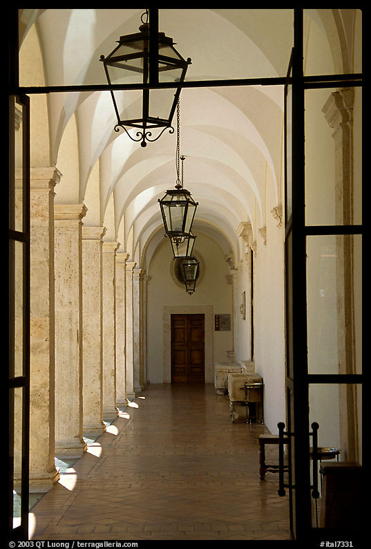 Corridor, Villa d'Este. Tivoli, Italy