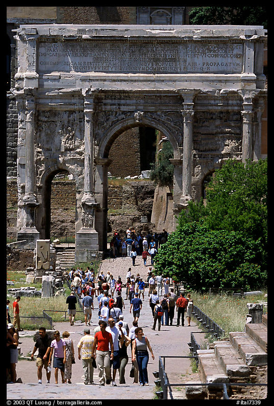 Arch of Septimus Severus, Roman Forum. Rome, Lazio, Italy
