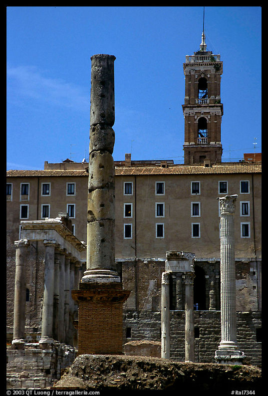 Roman Form and Palazzo Senatorio. Rome, Lazio, Italy