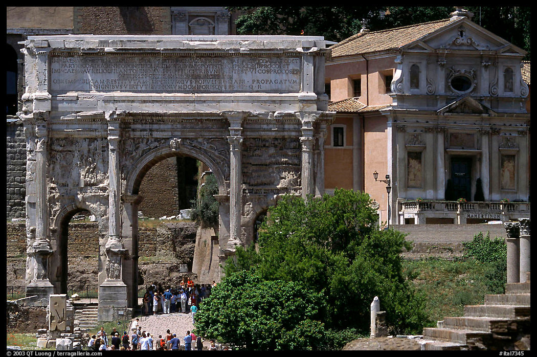 Arch of Septimus Severus, Roman Forum. Rome, Lazio, Italy
