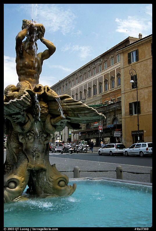 Tritone Fountain. Rome, Italy