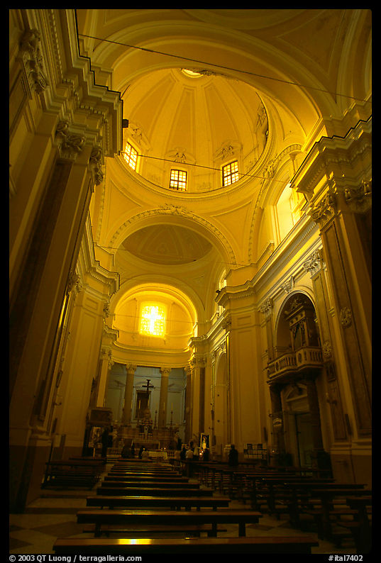 Interior of Chiesa di San Giorgio Maggiore. Naples, Campania, Italy