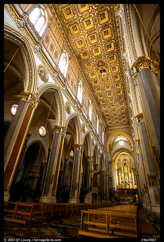 Interior of Chiesa di Sant' Angelo a Nilo. Naples, Campania, Italy