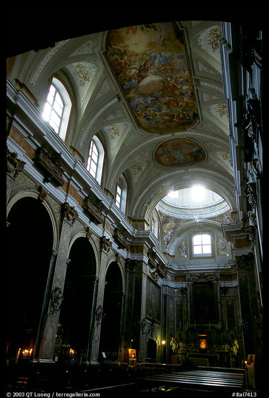 Church interior. Naples, Campania, Italy