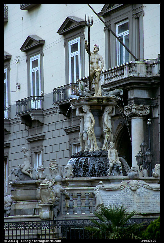 Fountain. Naples, Campania, Italy