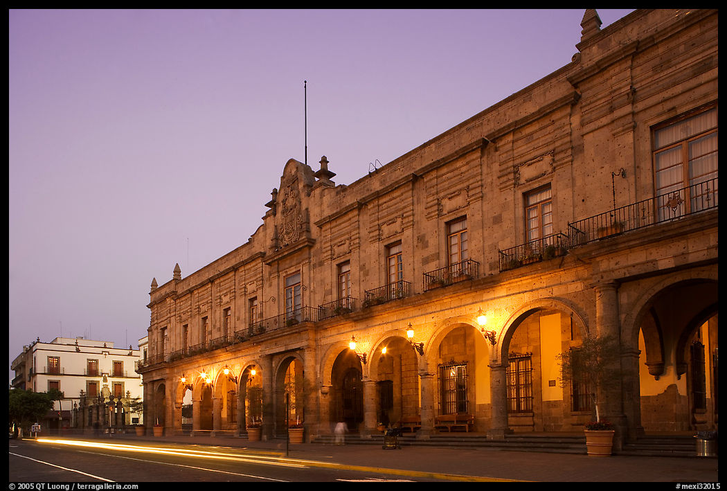Presidencial Municipal (city hall) at dawn. Guadalajara, Jalisco, Mexico
