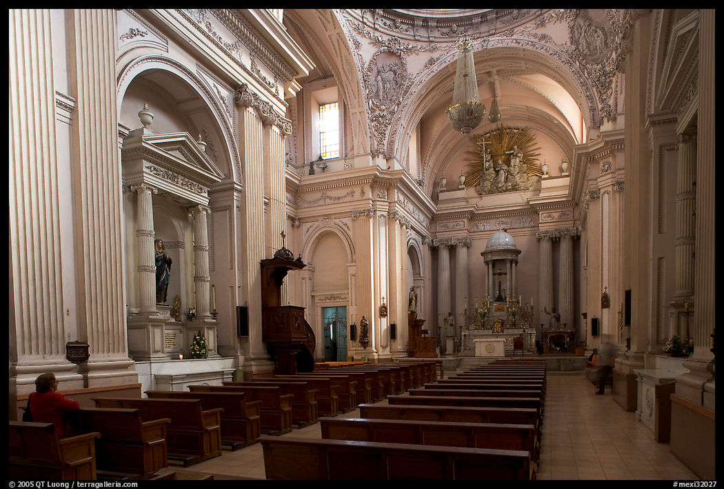 Interior of the Cathedral. Guadalajara, Jalisco, Mexico