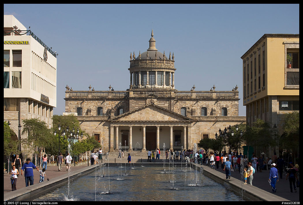 Basin and Hospicios de Cabanas. Guadalajara, Jalisco, Mexico