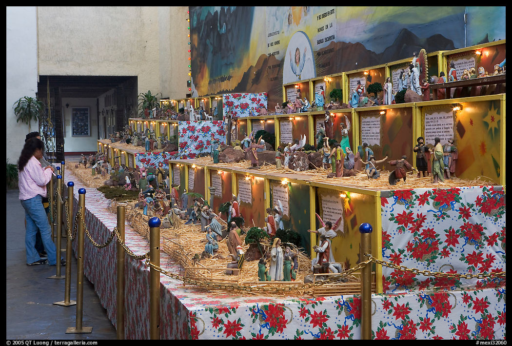 Exhibit showing scenes from the bible, Tlaquepaque. Jalisco, Mexico