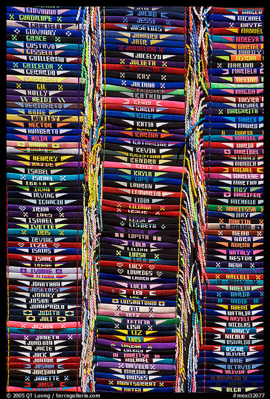 Names embroided, Tlaquepaque. Jalisco, Mexico