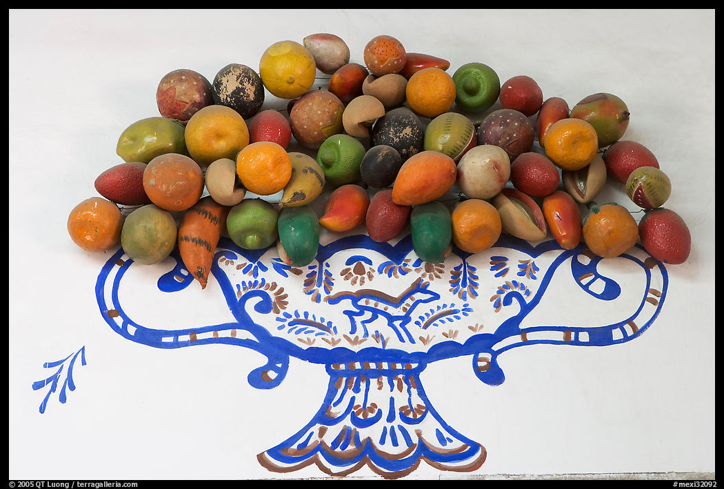 Ceramic fruits, museo regional de la ceramica de Jalisco, Tlaquepaque. Jalisco, Mexico