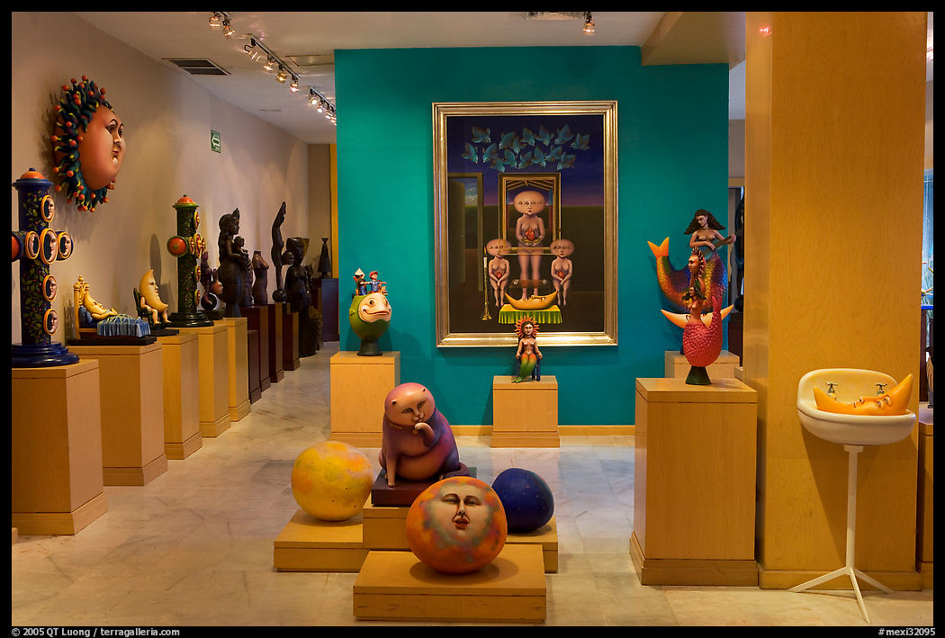Art gallery featuring works by Bustamante, Tlaquepaque. Jalisco, Mexico