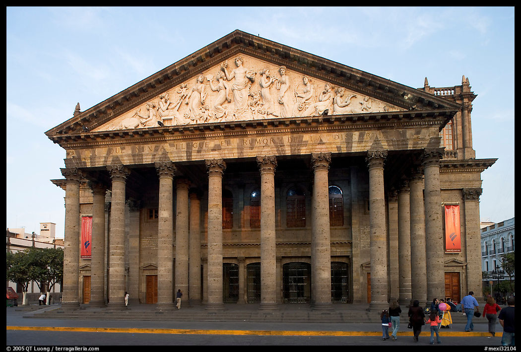 Teatro Degollado. Guadalajara, Jalisco, Mexico