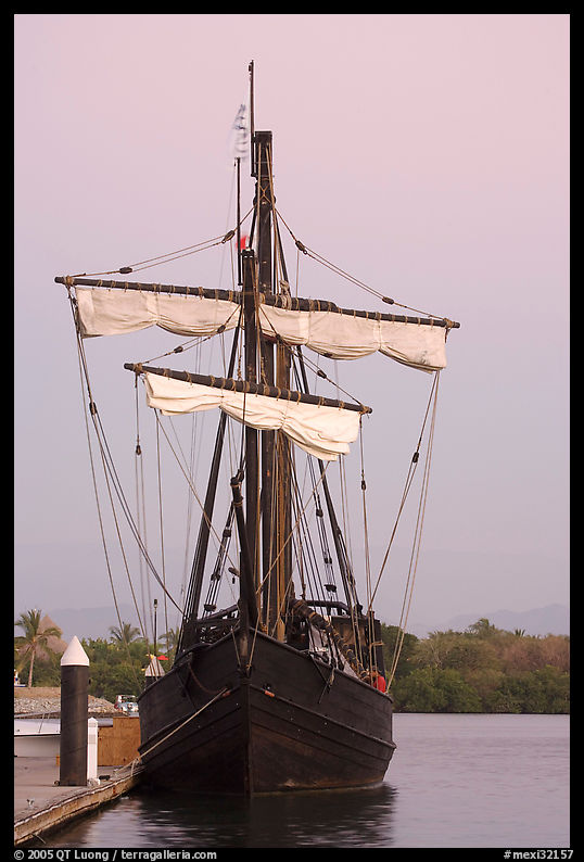Replica of Spanish Gallion, Nuevo Vallarta, Nayarit. Jalisco, Mexico