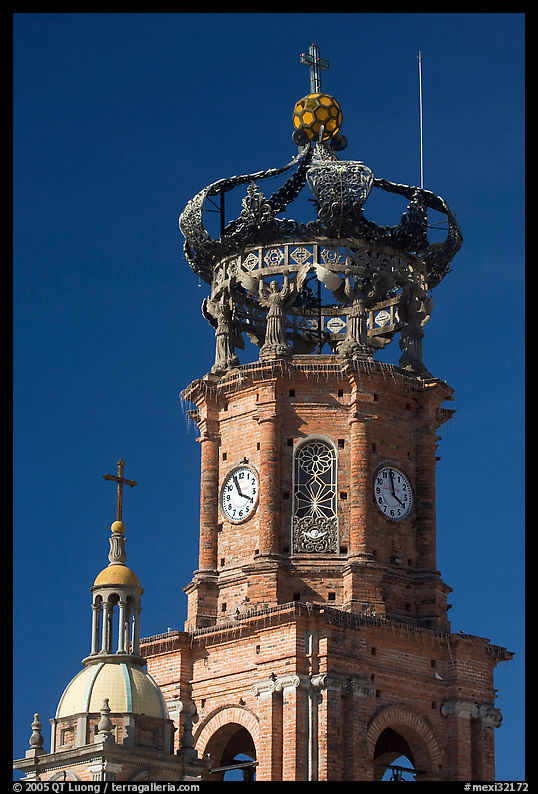 Crown of the cathedral, Puerto Vallarta, Jalisco. Jalisco, Mexico