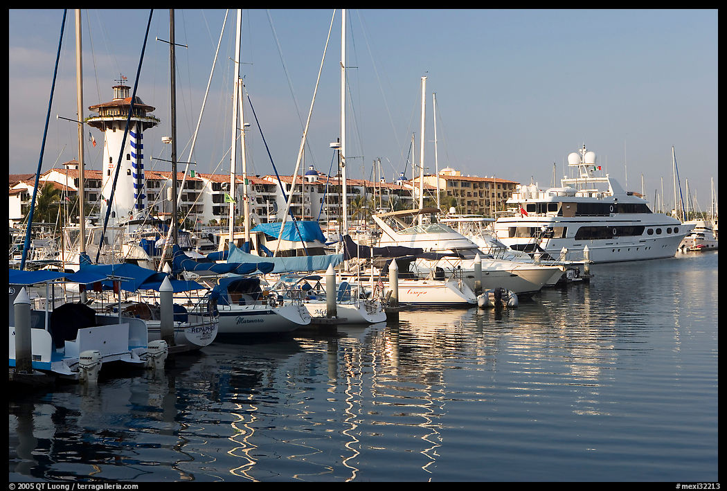 Yatchs in Marina Vallarta, Puerto Vallarta, Jalisco. Jalisco, Mexico