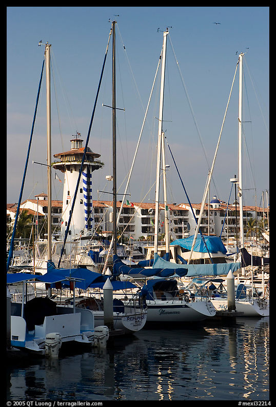 Yatchs in Marina Vallarta, Puerto Vallarta, Jalisco. Jalisco, Mexico