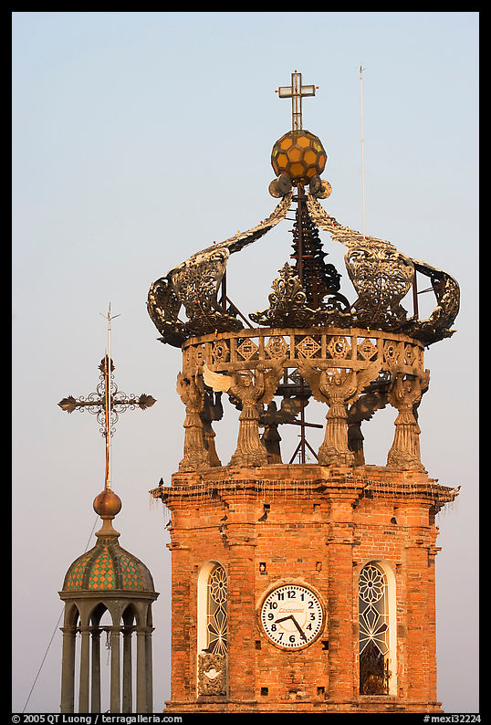 Crown of Templo de Guadalupe Cathedral , Puerto Vallarta, Jalisco. Jalisco, Mexico