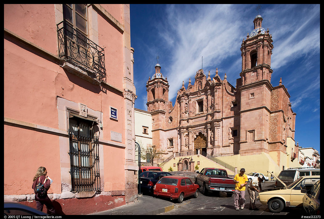 Santo Domingo Church, late morning. Zacatecas, Mexico