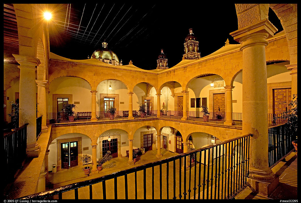 Inside courtyard of the Palacio de Gobernio. Zacatecas, Mexico