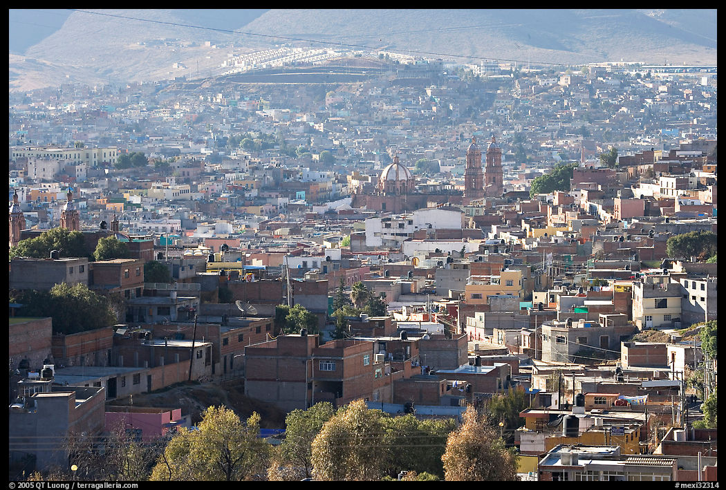 View of the town, morning. Zacatecas, Mexico