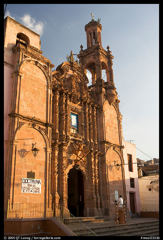 Church, late afternoon. Guanajuato, Mexico