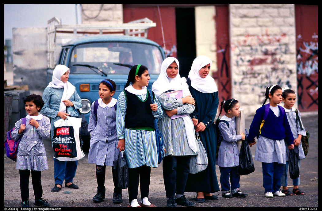 Muslem women and girls, East Jerusalem. Jerusalem, Israel