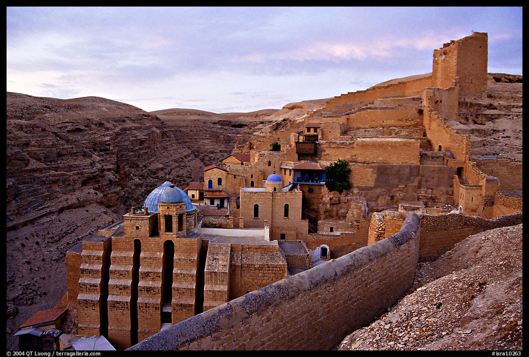 Mar Saba Monastery, sunrise. West Bank, Occupied Territories (Israel)