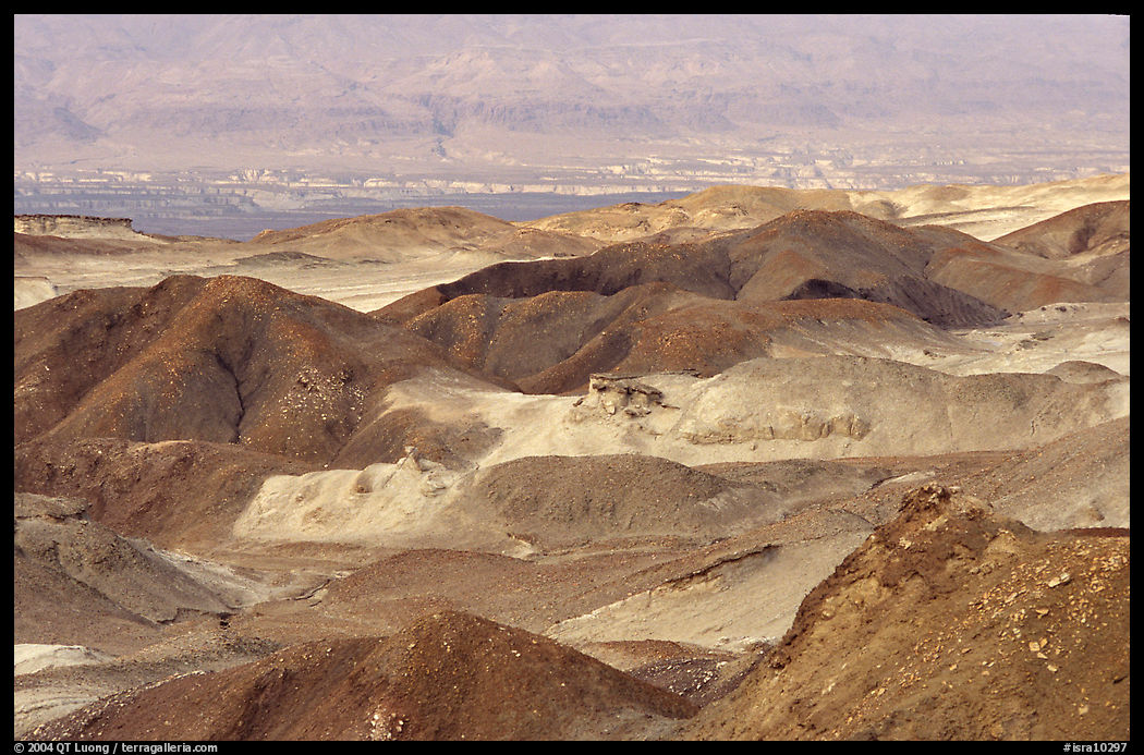 Eroded badlands near Eilat. Negev Desert, Israel