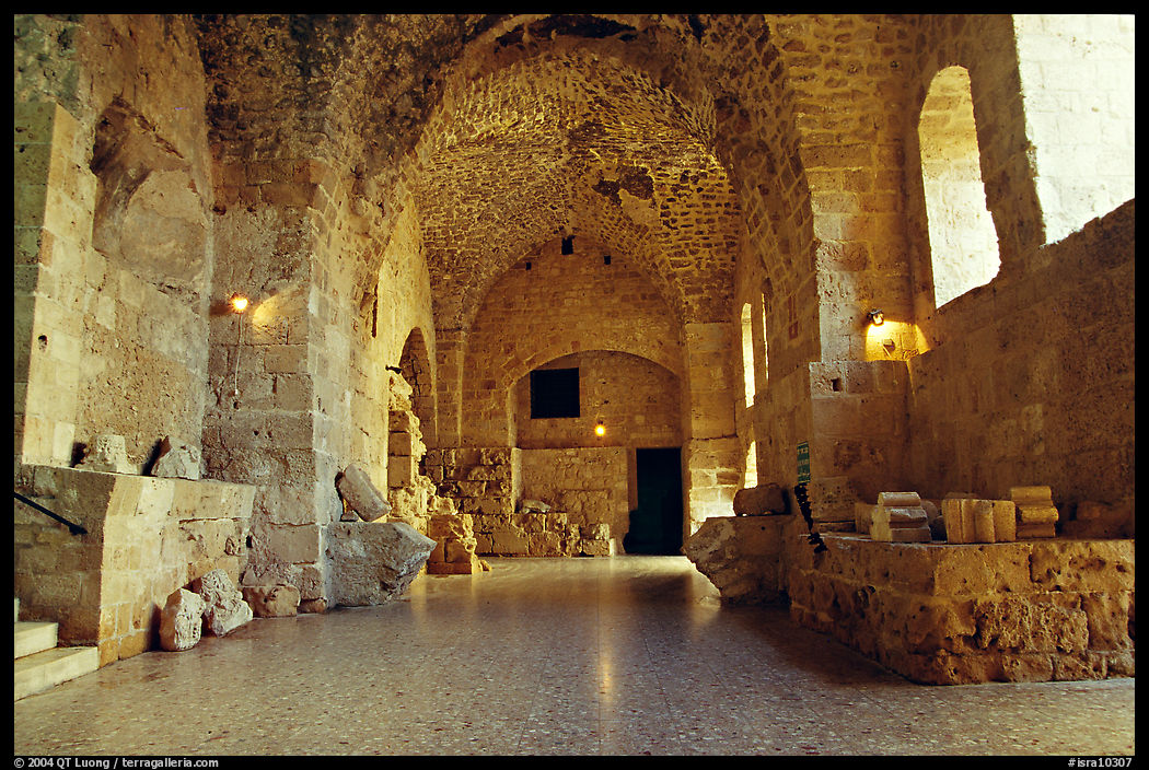 Subtaerranean Crusader City, Akko (Acre). Israel