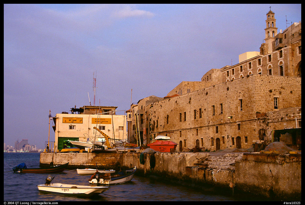 Waterfront along old city, Jaffa, Tel-Aviv. Israel