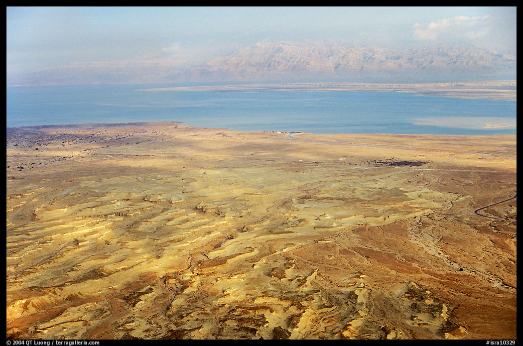 Dead Sea and Jordan seen from Masada. Israel