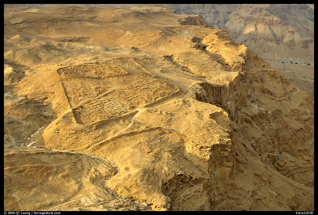 The site of the former Roman Camp, Masada. Israel