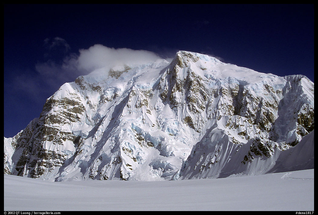 North Face of Mt Hunter. Denali  National Park, Alaska, USA.